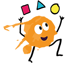 Orange Splodge juggling